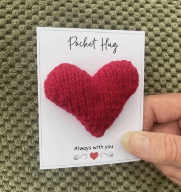 Knitted Red Heart